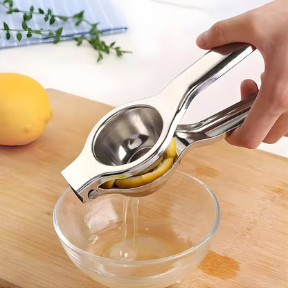 Stainless Steel Citrus Juicer — Manual Lemon Press