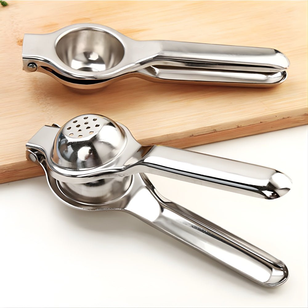 Stainless Steel Citrus Juicer — Manual Lemon Press