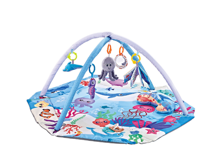 8-in-1 Baby Play Mat With Sensory Toys