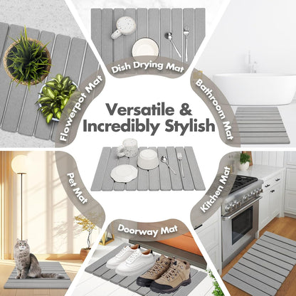 Diatomite Drying Mat — Instant Absorption