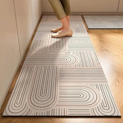 Minimalist Non-Slip Kitchen Mat — Easy to Clean