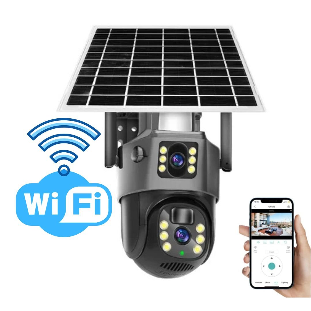 Solar 4K WiFi Security Camera — 10x Zoom Surveillance