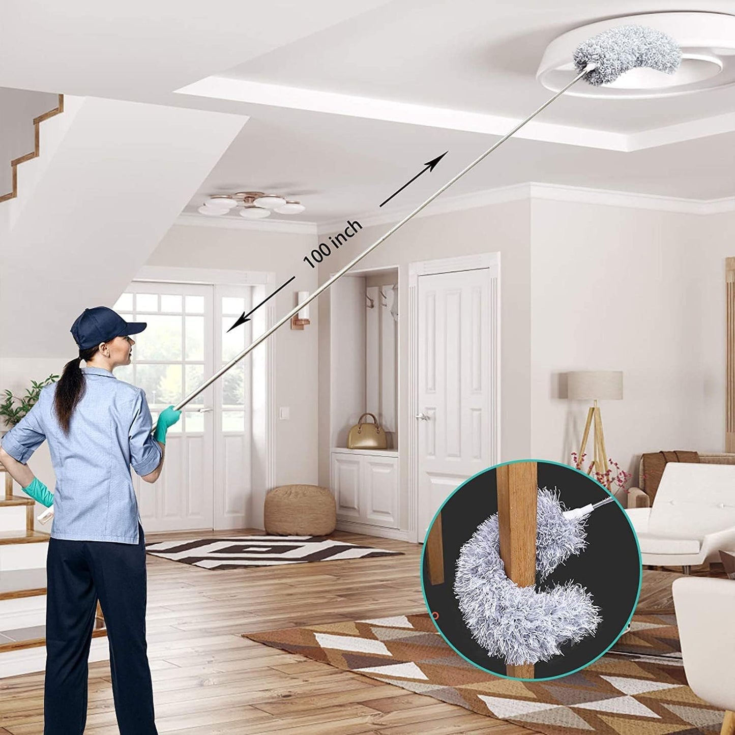 Telescopic Duster — Extendable 2.8m & Machine Washable