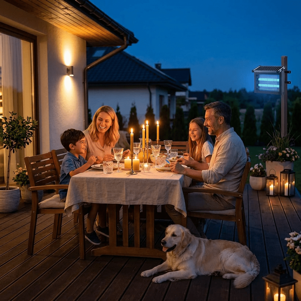 Solar Mosquito Trap — Outdoor, 325 m² Coverage