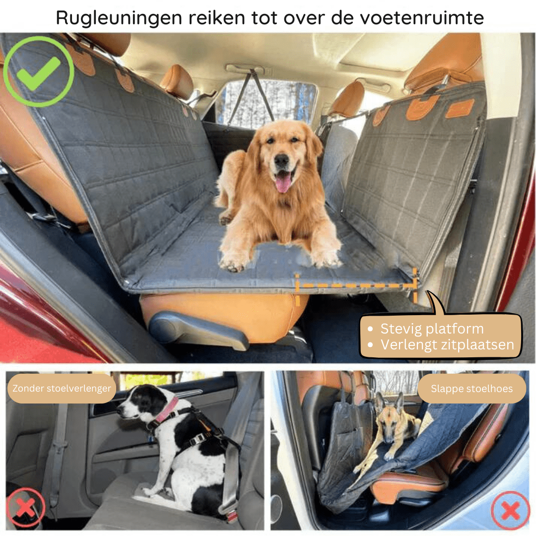 Waterproof Dog Car Carrier — Memory Foam Safety