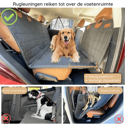 Waterproof Dog Car Carrier — Memory Foam Safety