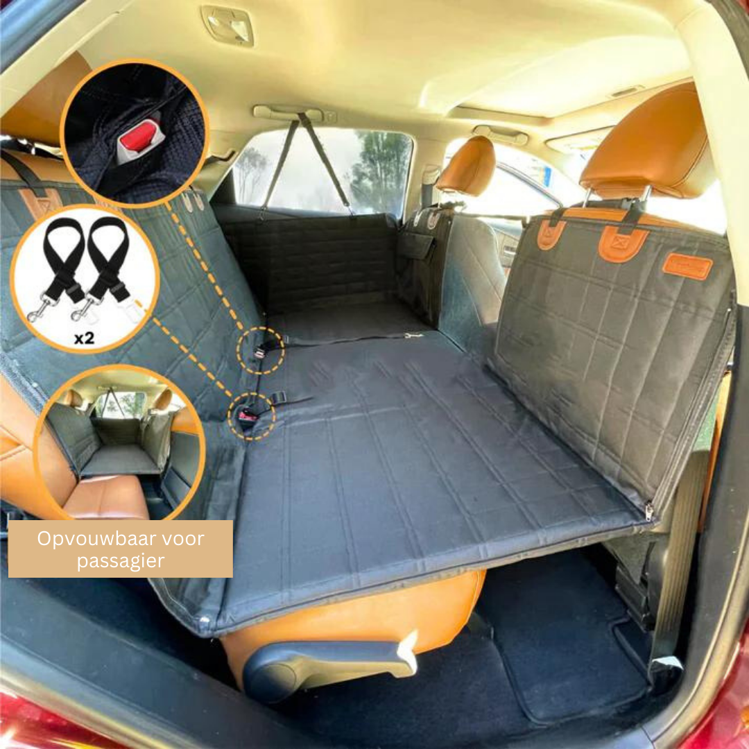 Waterproof Dog Car Carrier — Memory Foam Safety