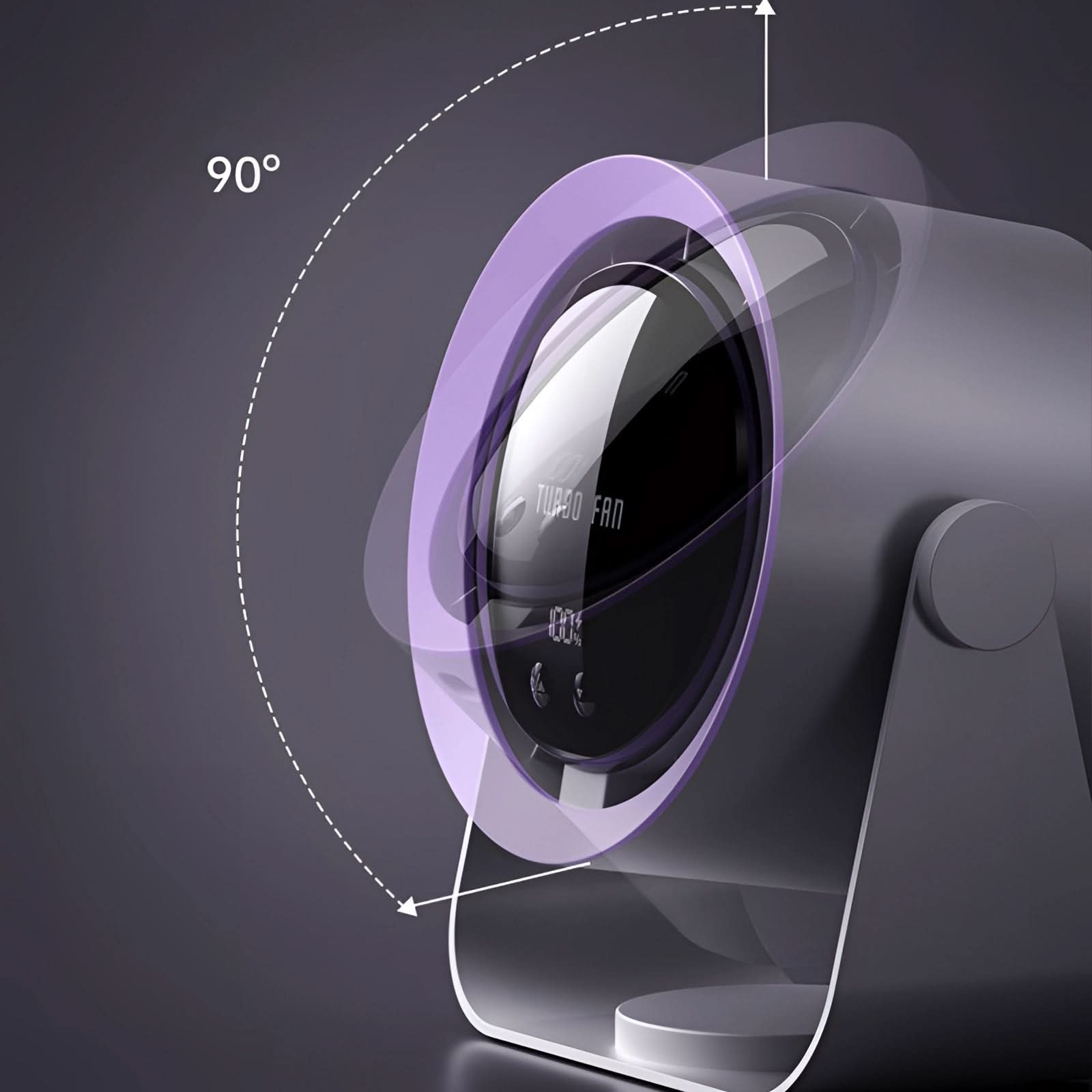 Bladeless Fan with LED Display — Quiet Cooling