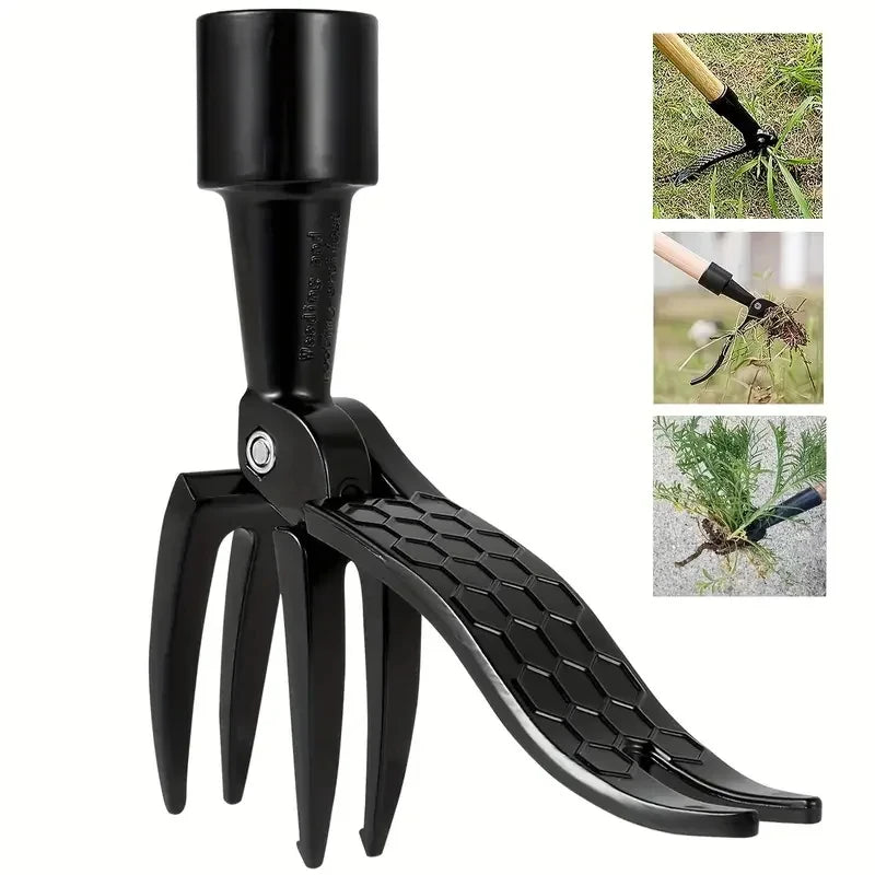 Ergonomic Stand-Up Weed Puller — Garden Root Remover
