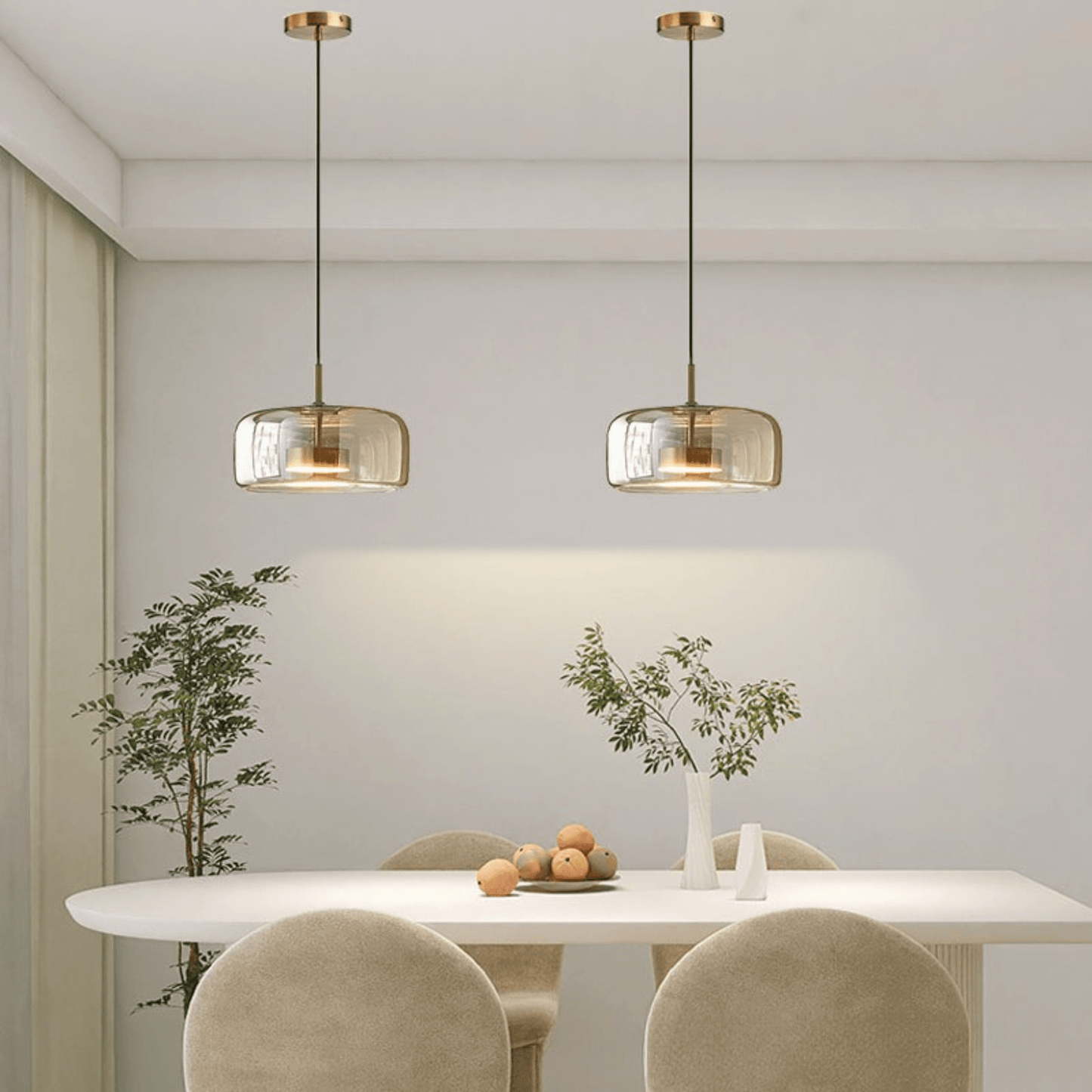 Glass Pendant Lamp — Modern Minimalist Design