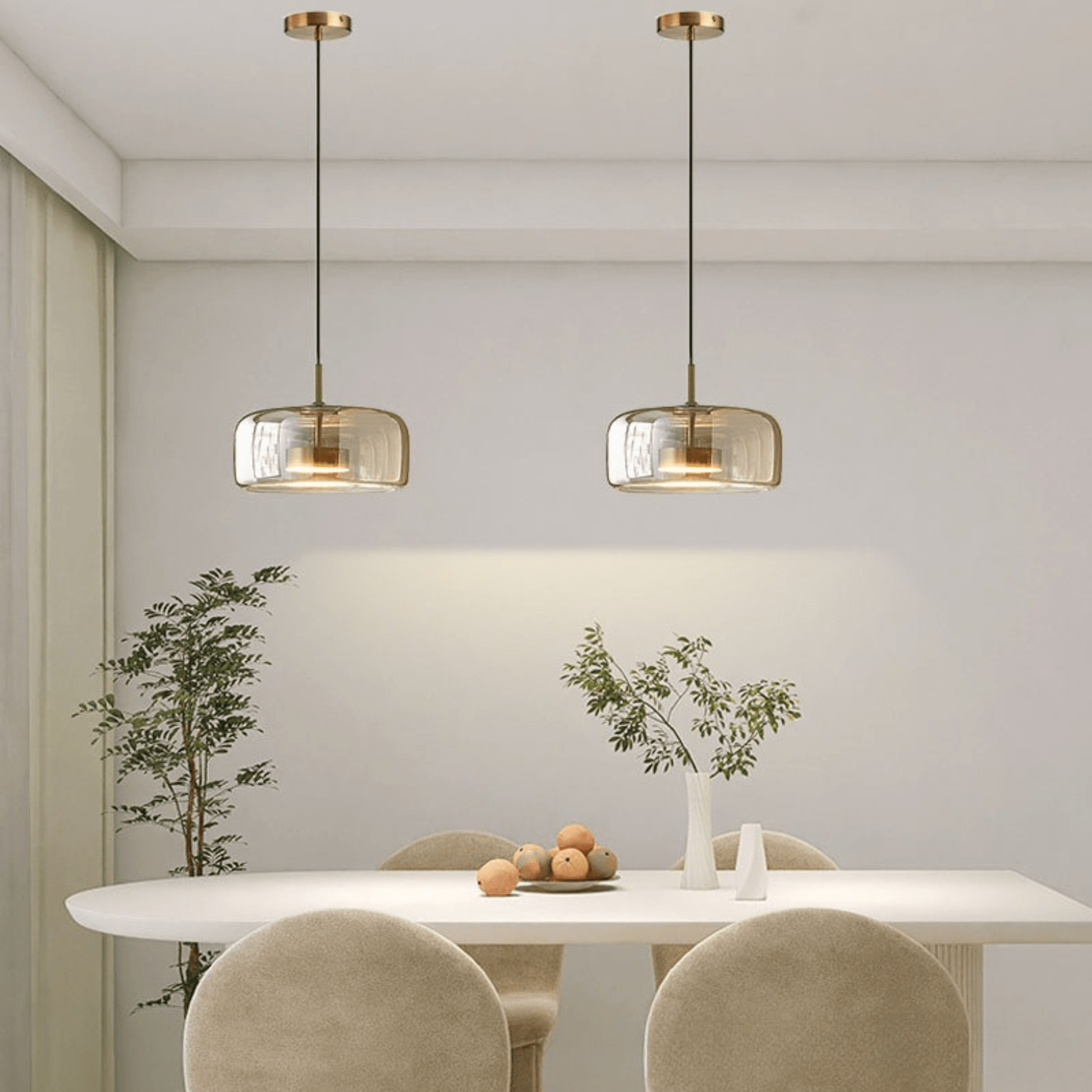 Glass Pendant Lamp — Modern Minimalist Design