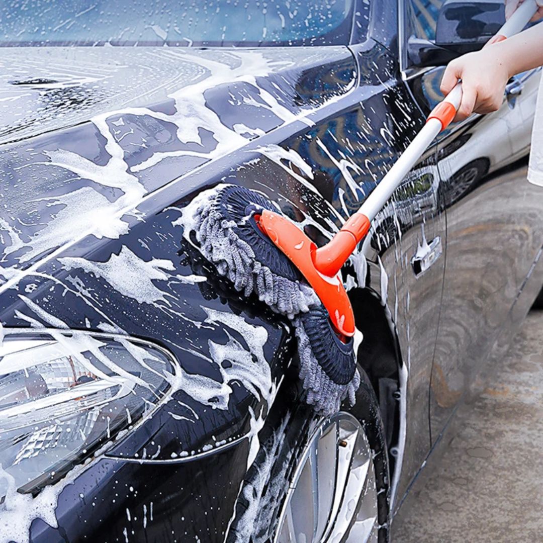 Telescopic Car Brush — Extendable 360° Head