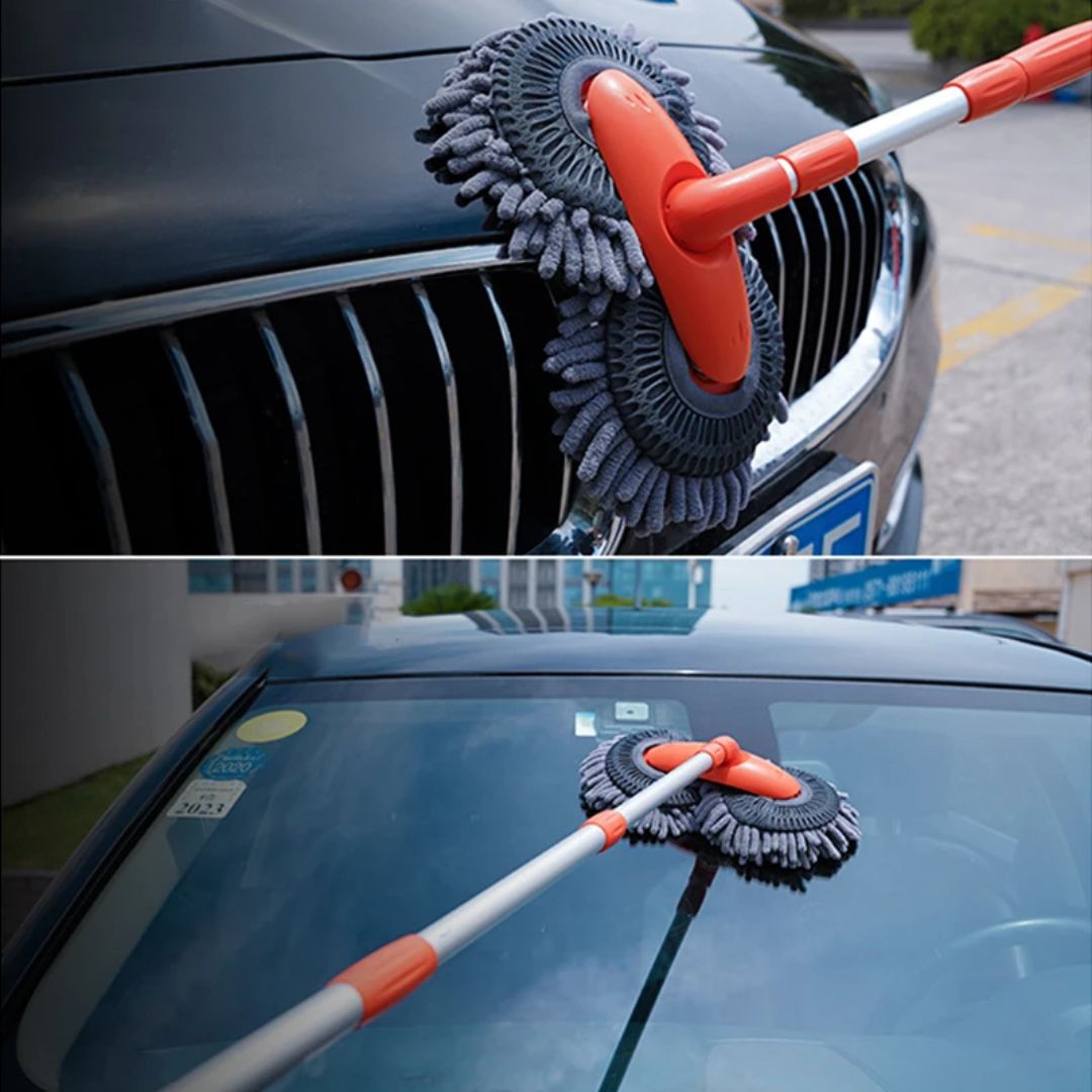 Telescopic Car Brush — Extendable 360° Head