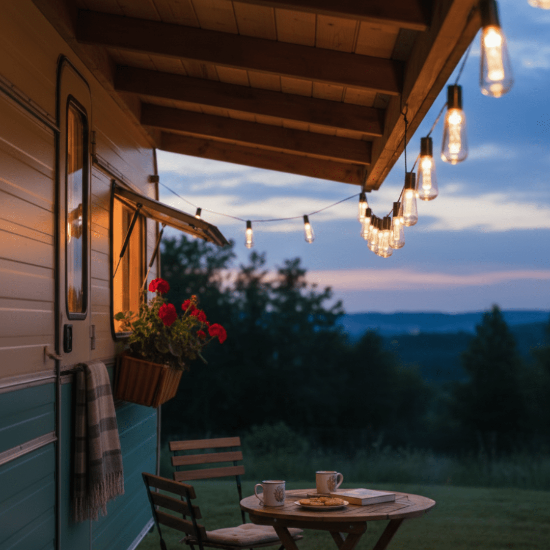 Solar Vintage String Lights 10m 40 LED — Outdoor IP65