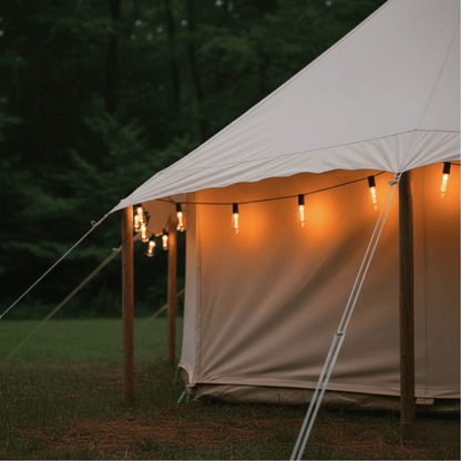 Solar Vintage String Lights 10m 40 LED — Outdoor IP65