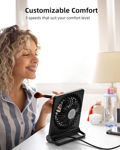 Ultra-Quiet Desk Fan — Compact USB Cooling