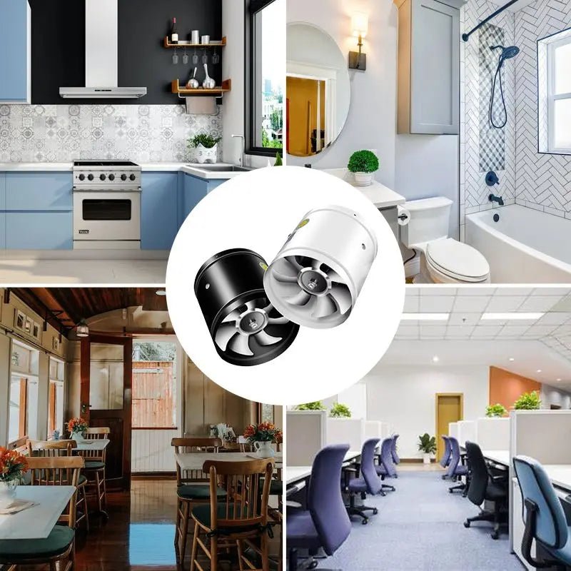 Quiet Powerful Exhaust Fan for Kitchen & Office