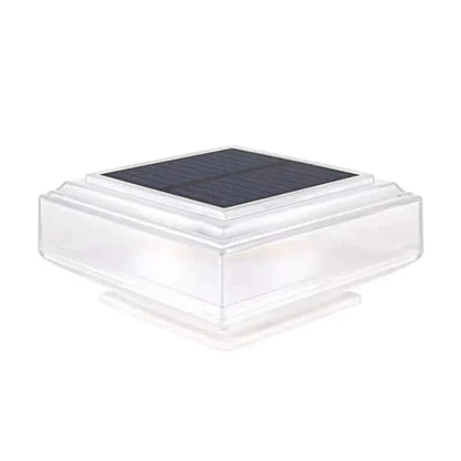 Solar Pillar Lamp — Warm White LED for Garden