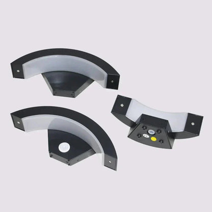 Outdoor LED Wall Light — Curved Motion Sensor Lamp IP65