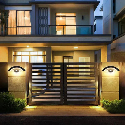 Outdoor LED Wall Light — Curved Motion Sensor Lamp IP65