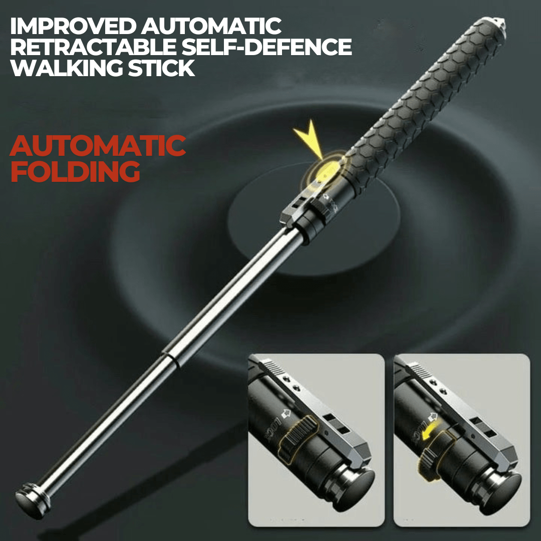 Retractable Walking Stick — Self-Defense & Trekking Support
