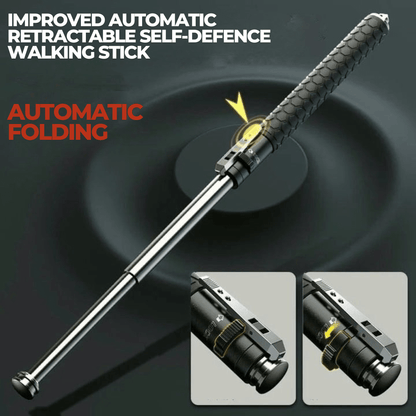 Retractable Walking Stick — Self-Defense & Trekking Support