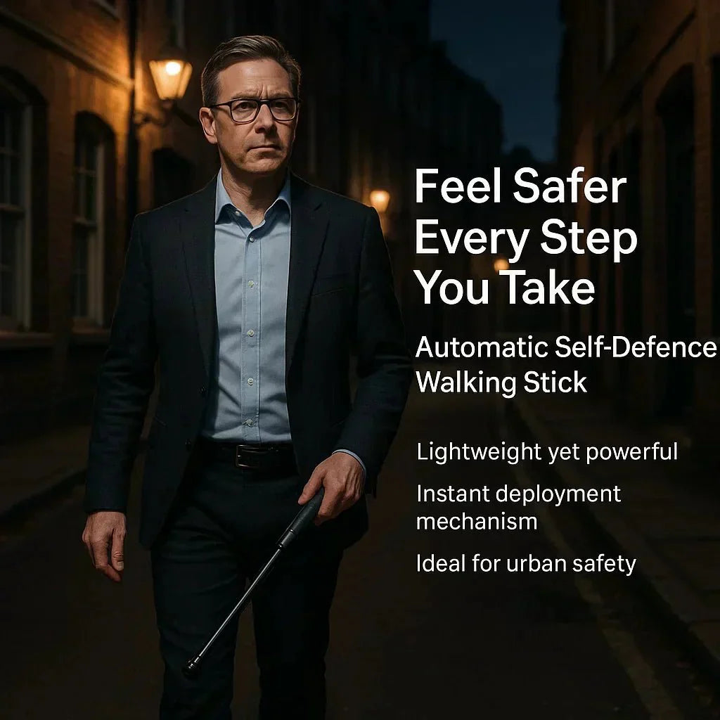 Retractable Walking Stick — Self-Defense & Trekking Support