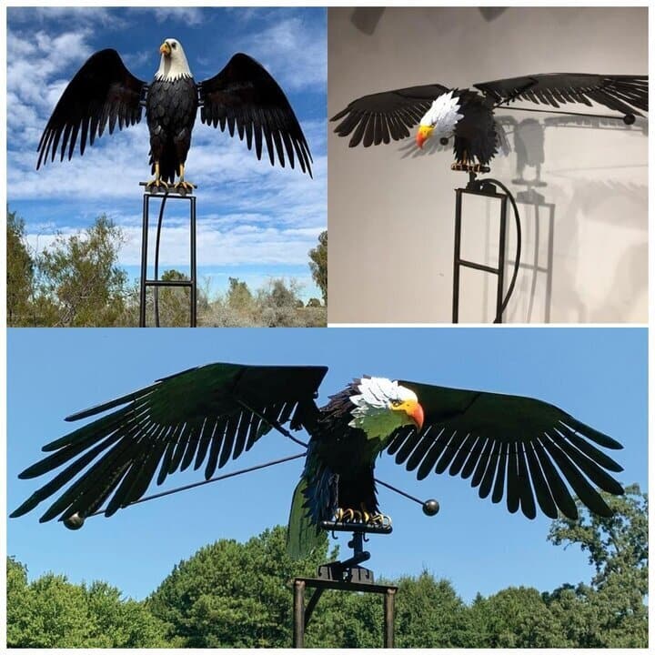 Metal Garden Wind Spinner — Outdoor Decoration