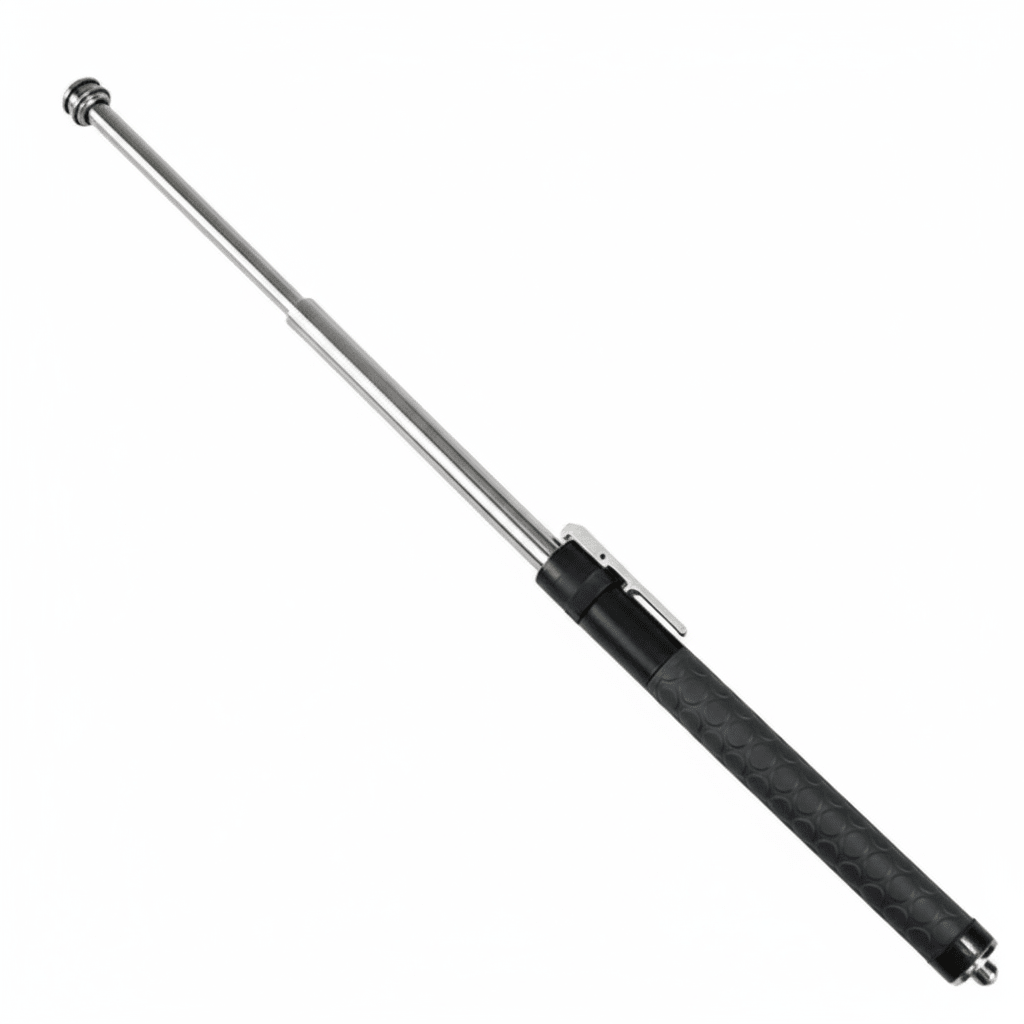 Folding Trekking Pole — Automatic Open, Non-Slip Grip