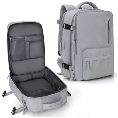 35L Women's Travel Backpack — Waterproof with USB Port