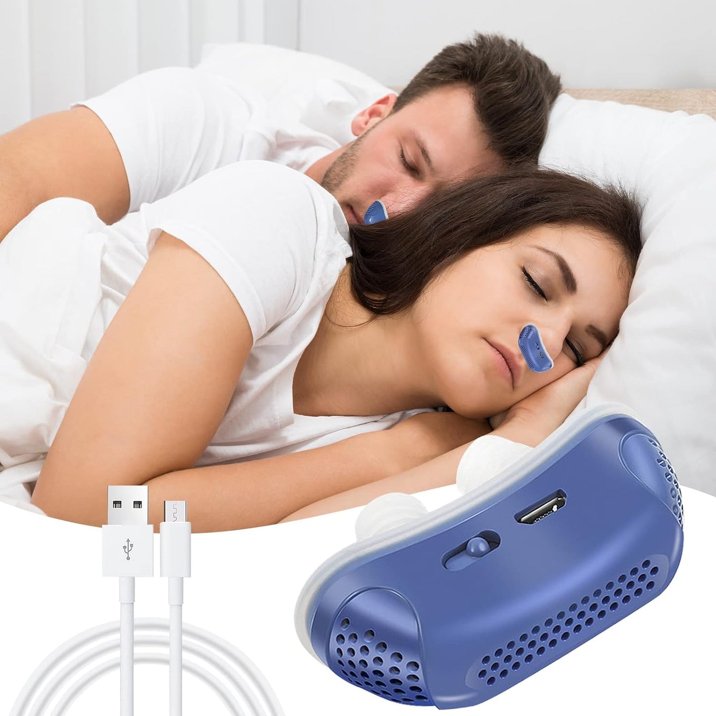 Micro CPAP Anti-Snoring Device for Mild Sleep Apnea
