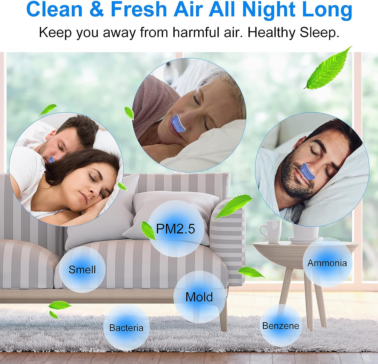 Micro CPAP Anti-Snoring Device for Mild Sleep Apnea