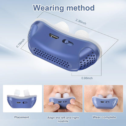 Micro CPAP Anti-Snoring Device for Mild Sleep Apnea