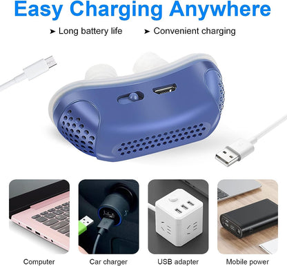 Micro CPAP Anti-Snoring Device for Mild Sleep Apnea