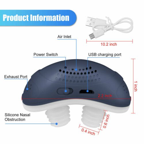Micro CPAP Anti-Snoring Device for Mild Sleep Apnea
