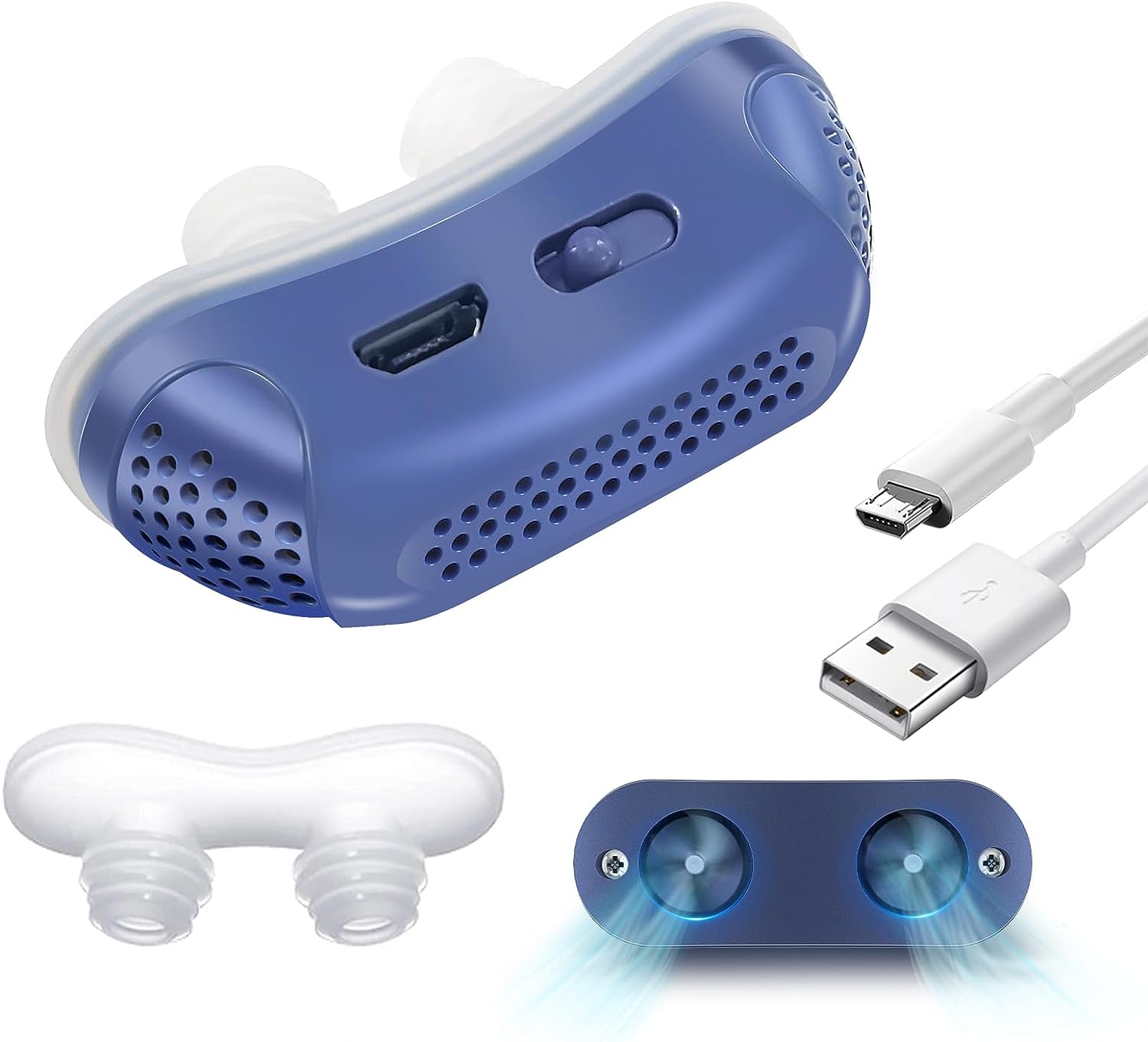 Micro CPAP Anti-Snoring Device for Mild Sleep Apnea
