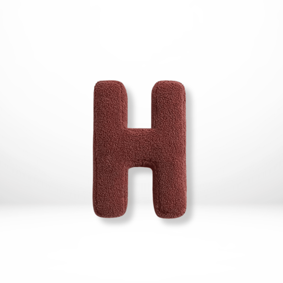 Velvet Alphabet Throw Pillow — Letters A to Z