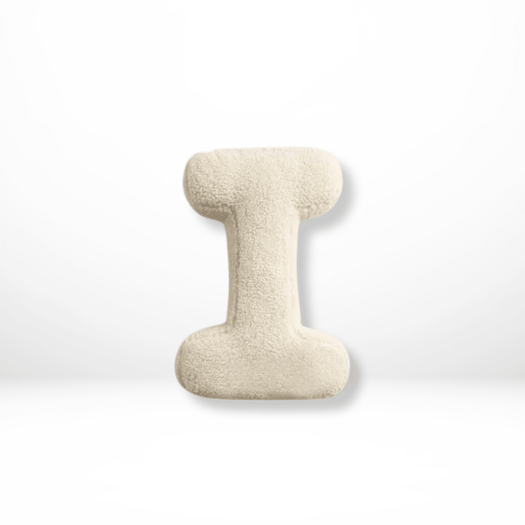 Velvet Alphabet Throw Pillow — Letters A to Z