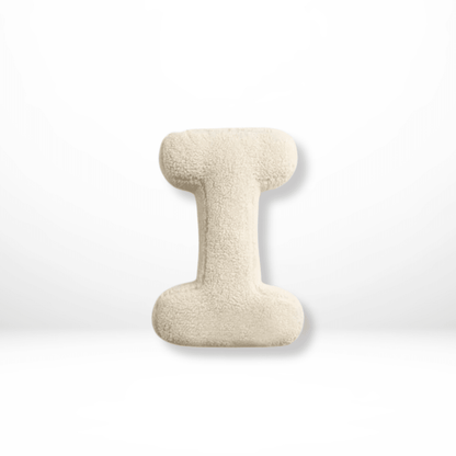 Velvet Alphabet Throw Pillow — Letters A to Z