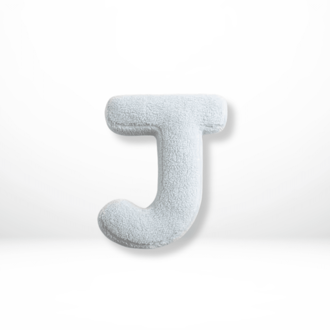 Velvet Alphabet Throw Pillow — Letters A to Z