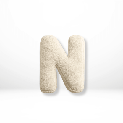 Velvet Alphabet Throw Pillow — Letters A to Z
