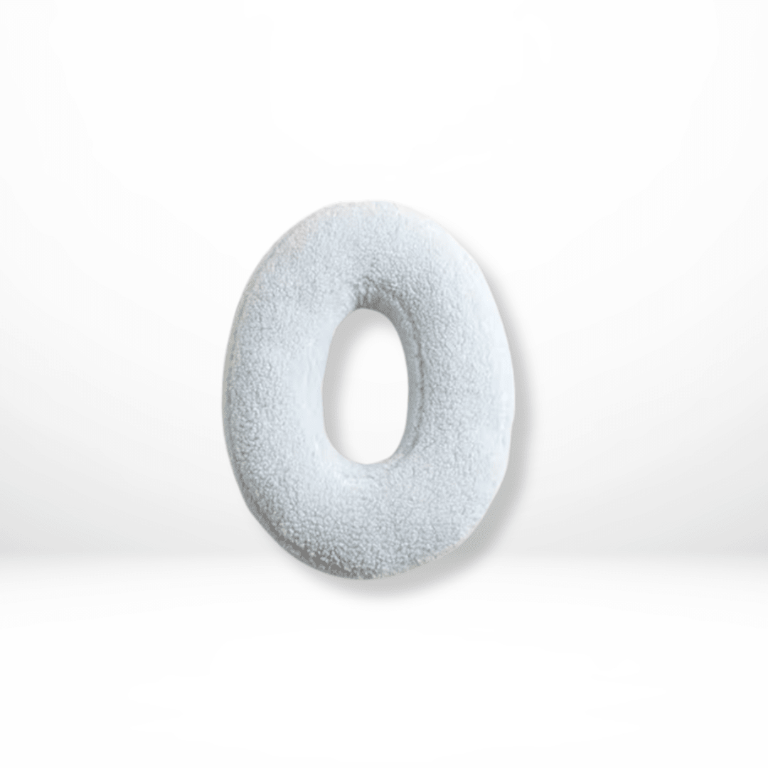 Velvet Alphabet Throw Pillow — Letters A to Z