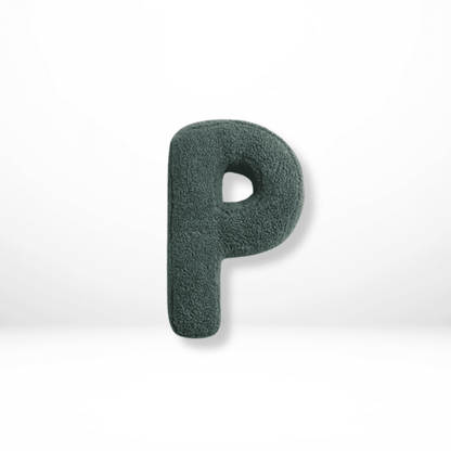 Velvet Alphabet Throw Pillow — Letters A to Z