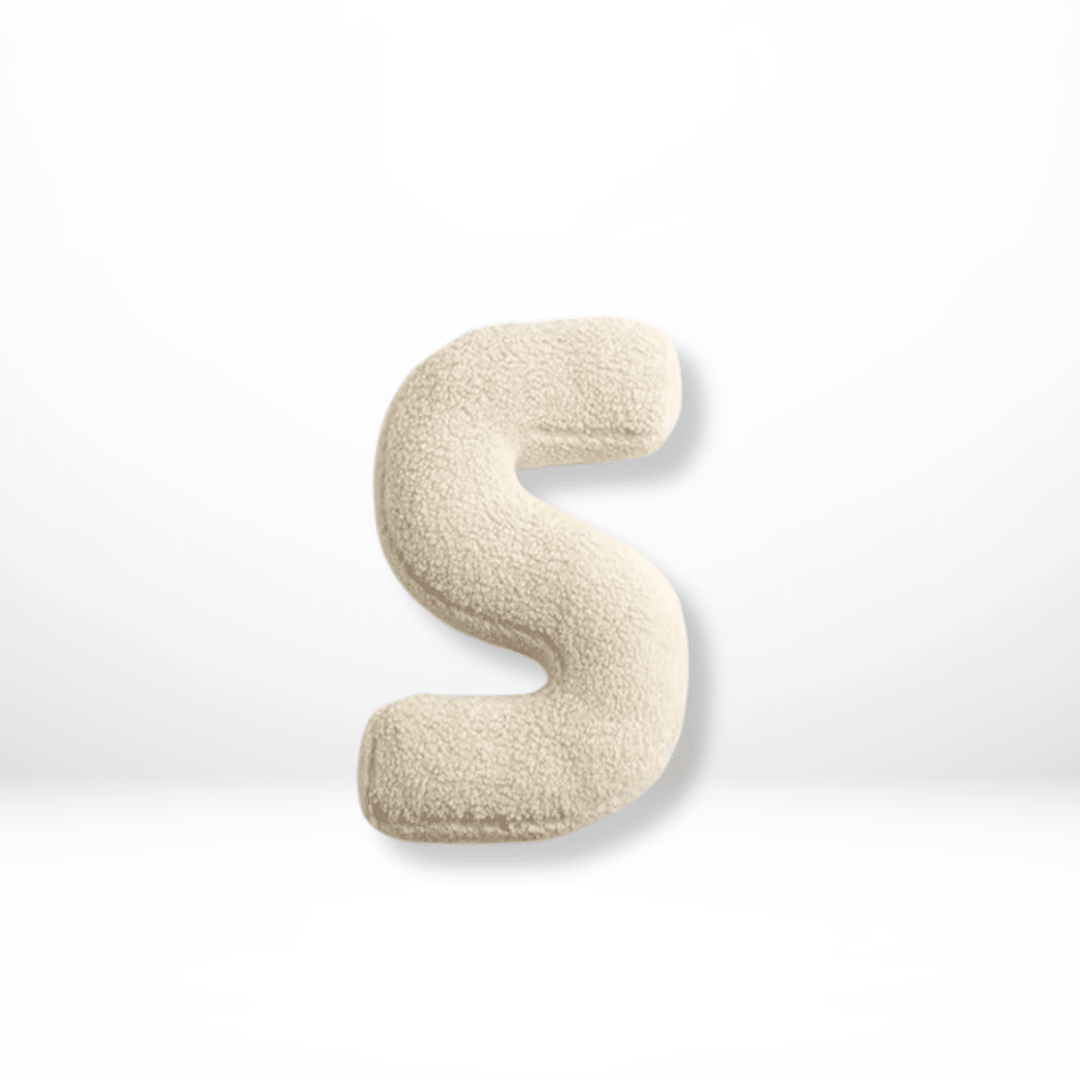 Velvet Alphabet Throw Pillow — Letters A to Z