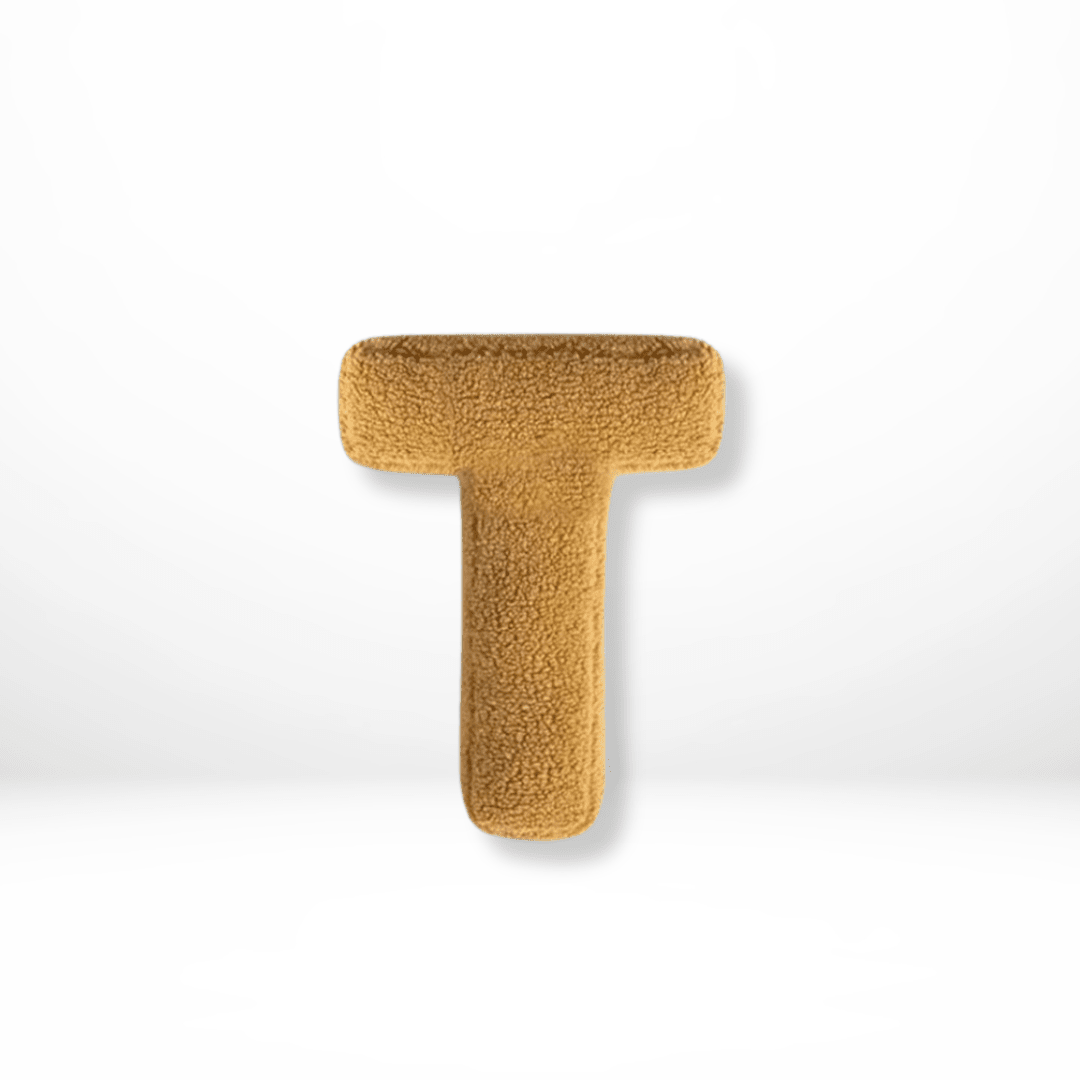 Velvet Alphabet Throw Pillow — Letters A to Z