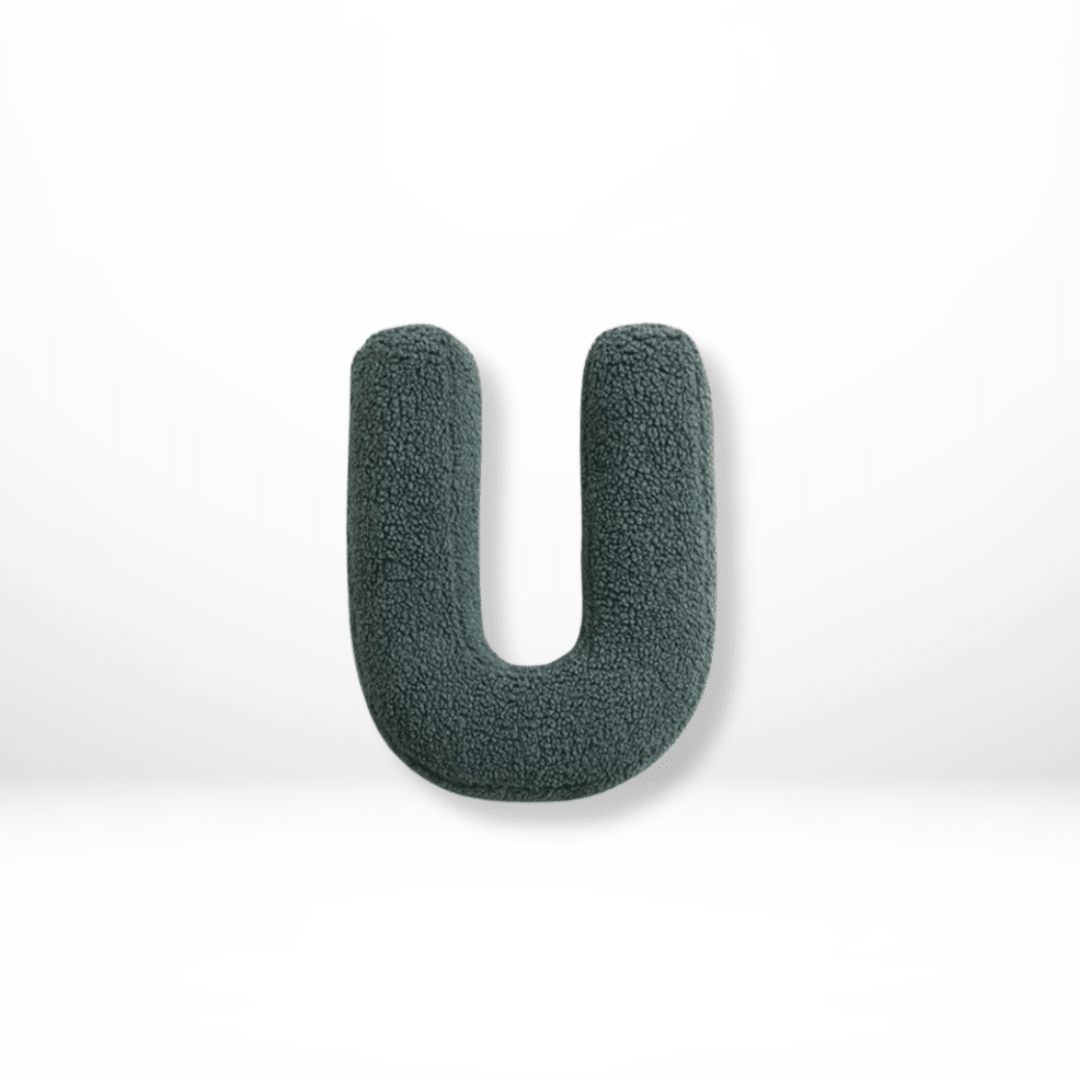 Velvet Alphabet Throw Pillow — Letters A to Z