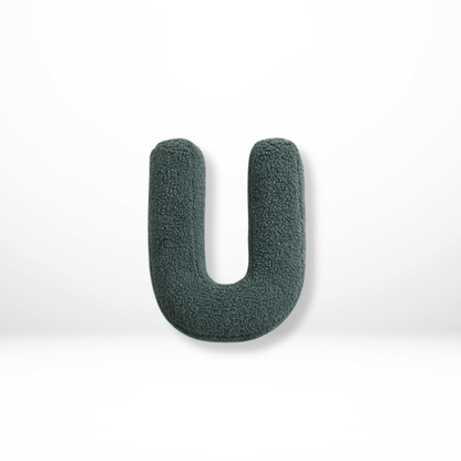 Velvet Alphabet Throw Pillow — Letters A to Z