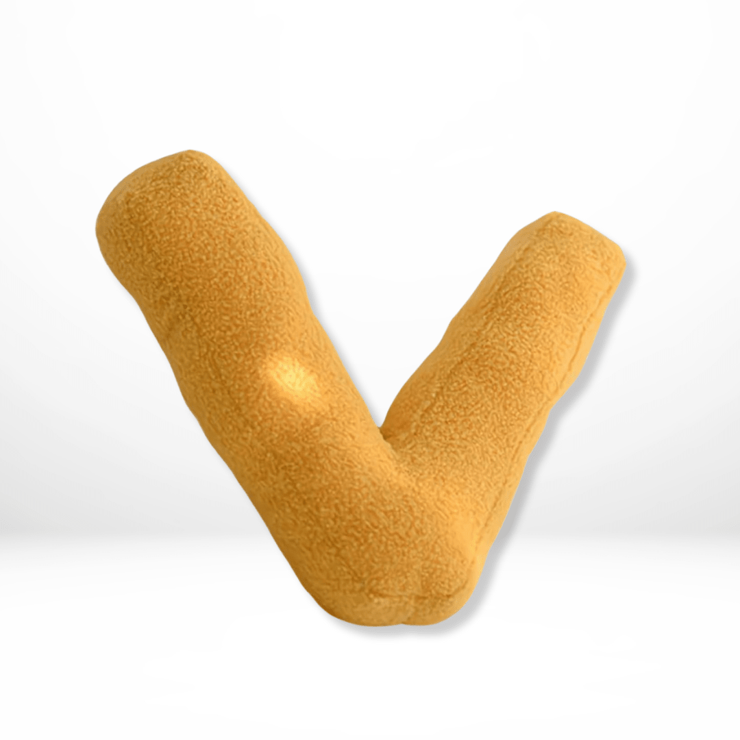 Velvet Alphabet Throw Pillow — Letters A to Z