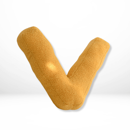Velvet Alphabet Throw Pillow — Letters A to Z