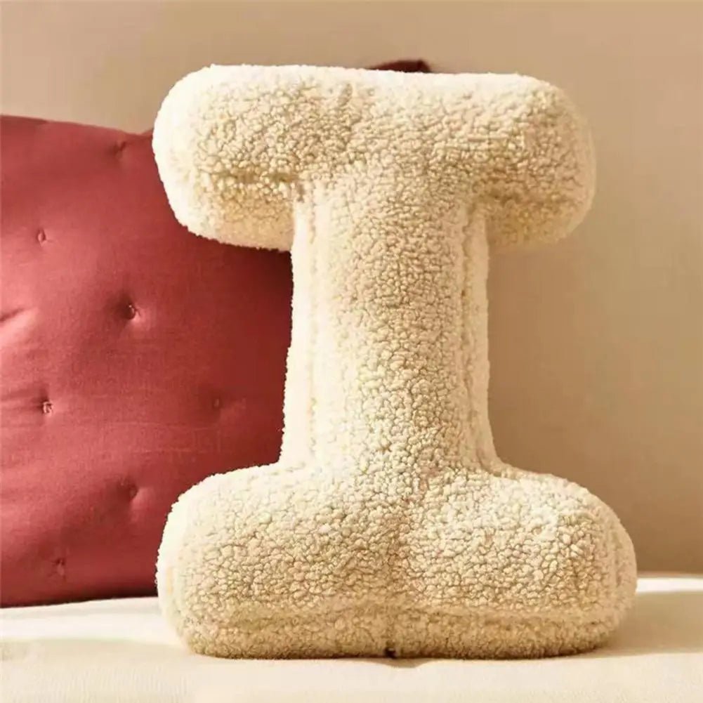Velvet Alphabet Throw Pillow — Letters A to Z